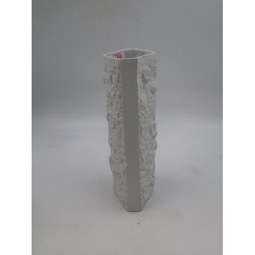 250 - AK Kaiser bisque porcelain fossil vase, H: 38cm. UK P&P Group 3 (£30+VAT for the first lot and £8+VA... 