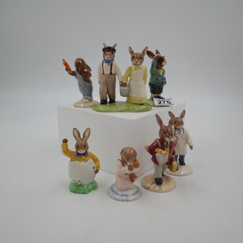 275 - Seven Royal Doulton Bunnykins figures, 3 of which are 2nds. UK P&P Group 3 (£30+VAT for the first lo... 