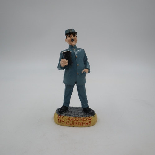 282 - Guinness zoo keeper figurine. H: 18cm. UK P&P Group 1 (£16+VAT for the first lot and £2+VAT for subs... 