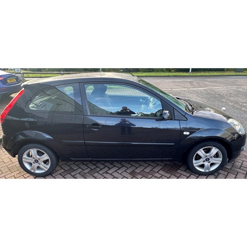 1000B - Ford Fiesta Zetec Climate, 1.2L, Black, reg MJ07 XDU, 37,949 Miles, MOT expired 18/10/2024, Two keys... 