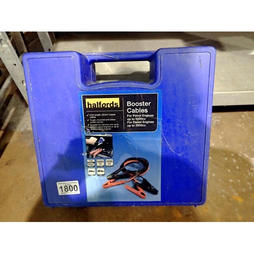 1800 - Halfords booster cables for petrol and diesel engines. Not available for in-house P&P