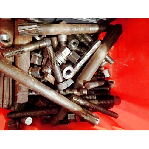 1801 - Quantity of nuts, bolts and cutting bits. Not available for in-house P&P