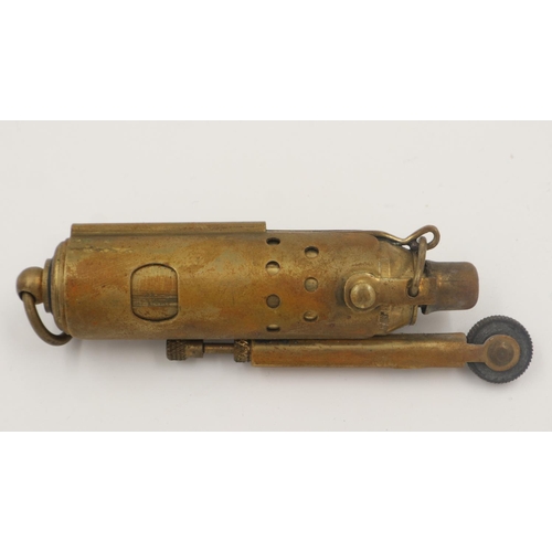 152 - WWI style brass trench cigarette lighter. UK P&P Group 1 (£16+VAT for the first lot and £2+VAT for s... 