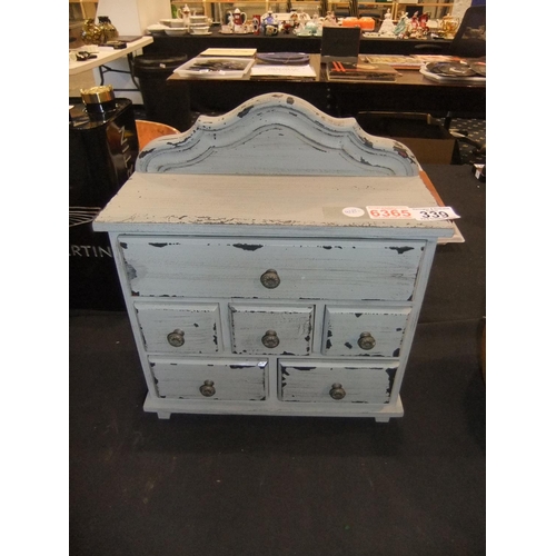 339 - Small set of wooden drawers. H: 36cm. UK P&P Group 3 (£30+VAT for the first lot and £8+VAT for subse... 