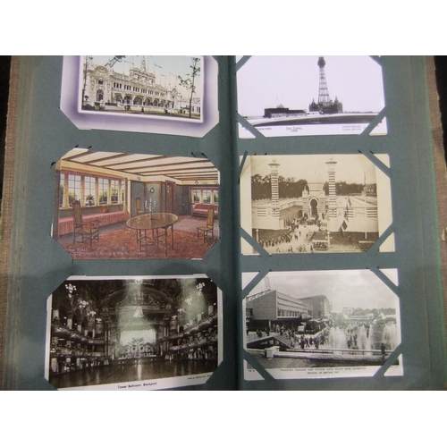 347 - Two postcard albums with approximately 350 topographical and subject matter postcards. UK P&P Group ... 