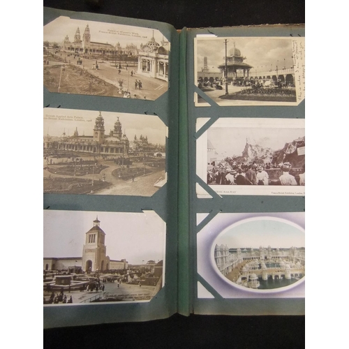 347 - Two postcard albums with approximately 350 topographical and subject matter postcards. UK P&P Group ... 