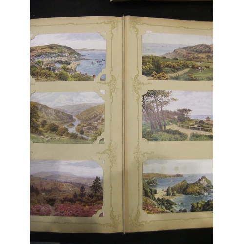 349 - Postcard album containing approximately 140 AR Quinton postcards. UK P&P Group 1 (£16+VAT for the fi... 