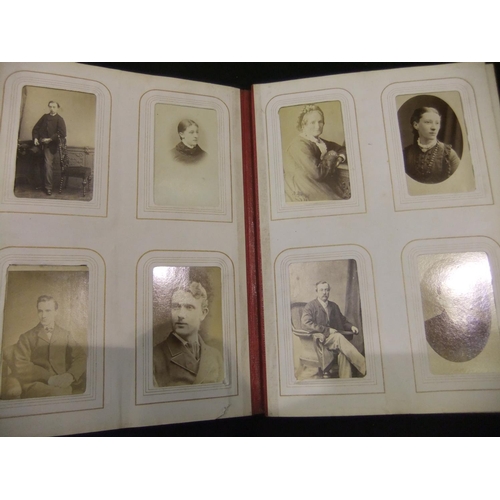 350 - Mother of pearl CDV album containing 200 Victorian photographs. UK P&P Group 1 (£16+VAT for the firs... 