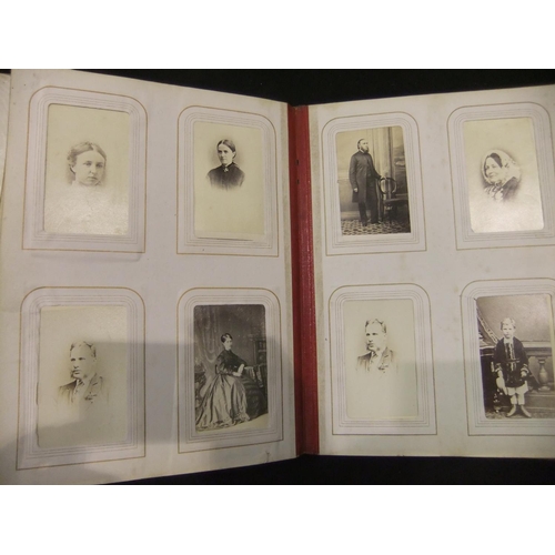 350 - Mother of pearl CDV album containing 200 Victorian photographs. UK P&P Group 1 (£16+VAT for the firs... 