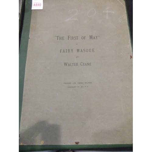 355 - A folder containing 55 proofs on India paper, 'The First Of May' A Fairy Masque, by Walter Crane. Br... 