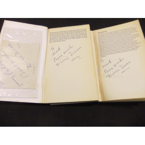 365 - Two Dixie Dean signed Everton paperbacks and a further signature. UK P&P Group 1 (£16+VAT for the fi... 