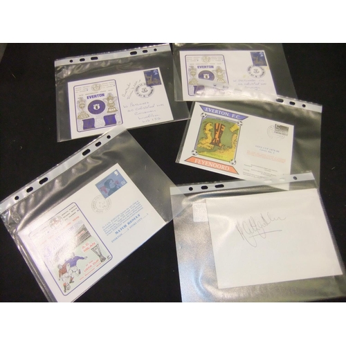 367 - Five Everton commemorative 1970's football stamped envelopes. UK P&P Group 1 (£16+VAT for the first ... 