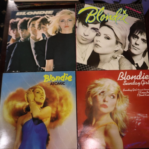 381 - Four blondie LPs, Eat to the Beat, Blondie, Atomic and Sunday Girl, with a 1980 European Tour progra... 