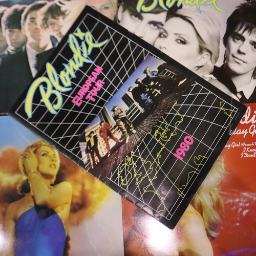 381 - Four blondie LPs, Eat to the Beat, Blondie, Atomic and Sunday Girl, with a 1980 European Tour progra... 