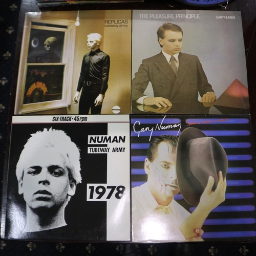 382 - Thirteen Gary Numan LPs, Dance, Telekon, Music for Chameleons, Tubeway Army. UK P&P Group 2 (£20+VAT... 