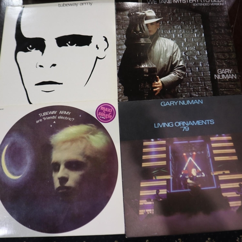 382 - Thirteen Gary Numan LPs, Dance, Telekon, Music for Chameleons, Tubeway Army. UK P&P Group 2 (£20+VAT... 