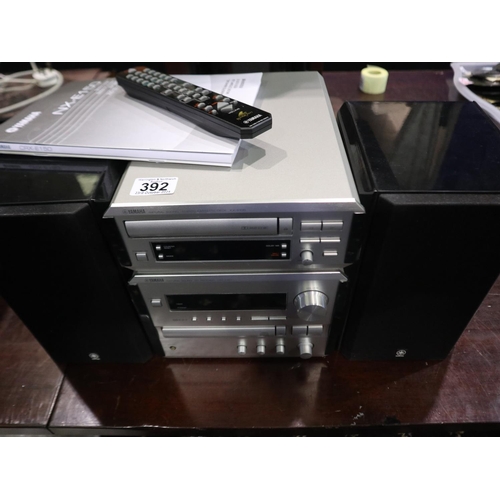 392 - Yamaha music system: KX-E100 stereo cassette deck, CRX-E150 CD Receiver and speaker system NX- E150 ... 