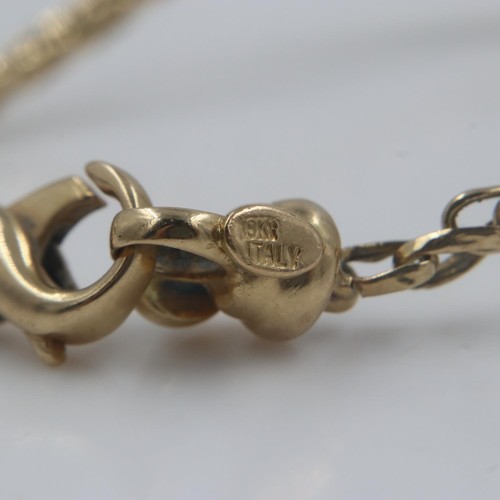 24A - 18ct gold bracelet, set with a single cabochon stone, L: 19 cm, 7.8g. UK P&P Group 0 (£6+VAT for the... 