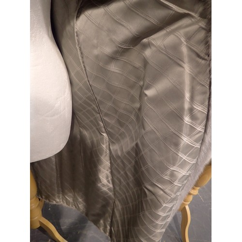 374 - Full length grey mink coat size 10 - 12. UK P&P Group 2 (£20+VAT for the first lot and £4+VAT for su... 