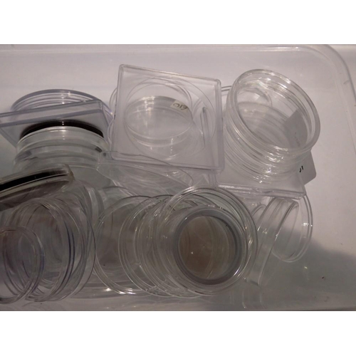 1065 - Assortment of coin capsules - approximately 60. UK P&P Group 1 (£16+VAT for the first lot and £2+VAT... 