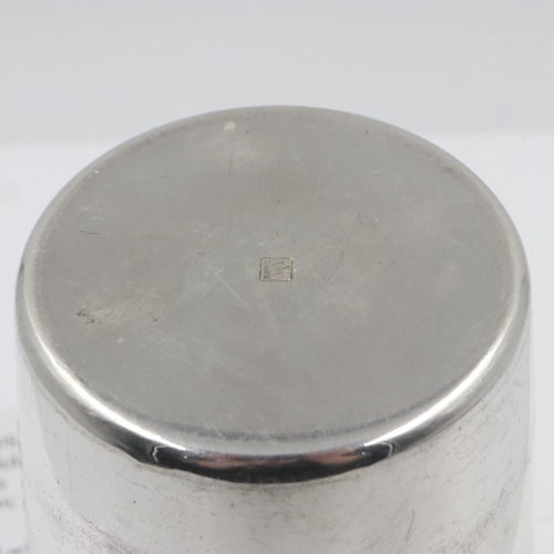 2101 - Third Reich period German Flying Club Silver Plated Beaker. UK P&P Group 1 (£16+VAT for the first lo... 