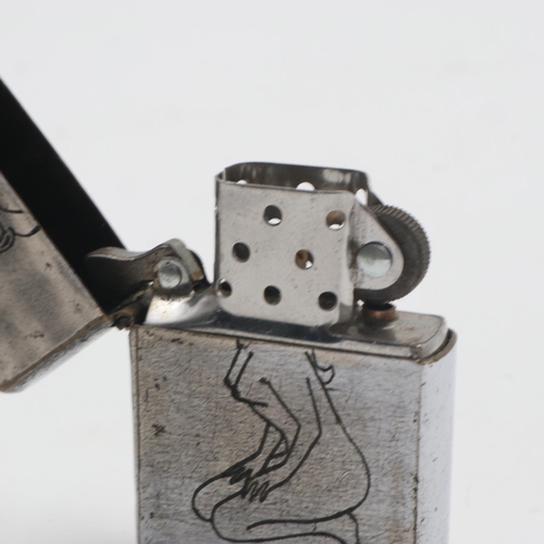 2126 - Vietnam War period Zippo Lighter. Dated coded 1968 on the base. UK P&P Group 1 (£16+VAT for the firs... 