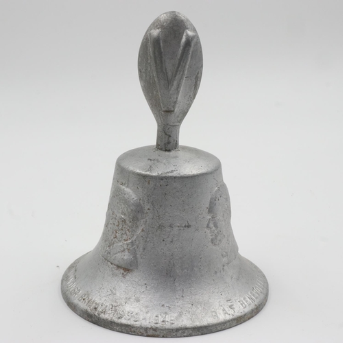 2133 - RAF Benevolent Fund Bell Made From German Aircraft Shot Down Over Britain 1939 - 1945. Funds raised ... 