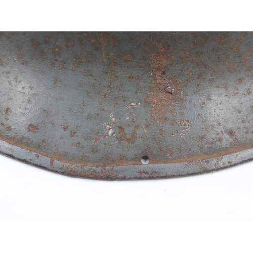 2149 - WWII British helmet, stamped AMC2 with lining. UK P&P Group 2 (£20+VAT for the first lot and £4+VAT ... 