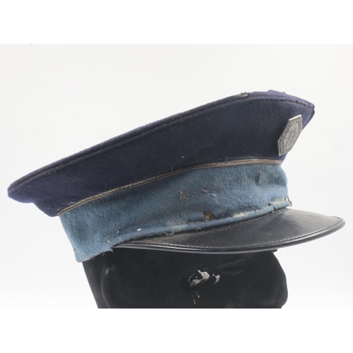 2159 - WWII Polish Ghetto Police Visor Cap. A Warsaw attic find. A fair bit of moth damage here and there b... 