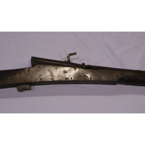 2199 - Early Indian flintlock musket, L: 138 cm. UK P&P Group 3 (£30+VAT for the first lot and £8+VAT for s... 