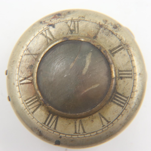 2212 - WWI Imperial German Trench Art Pocket Watch Protection Case. UK P&P Group 1 (£16+VAT for the first l... 