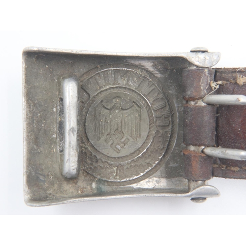 2215 - WWII German aluminium army belt buckle. UK P&P Group 1 (£16+VAT for the first lot and £2+VAT for sub... 