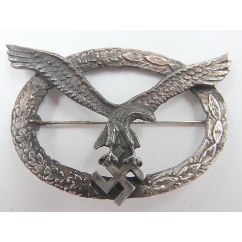 2238 - Third Reich German Air Crew Badge circa 1936. Worn by sports pilots of the DLV (Deutscher Luftsportv... 