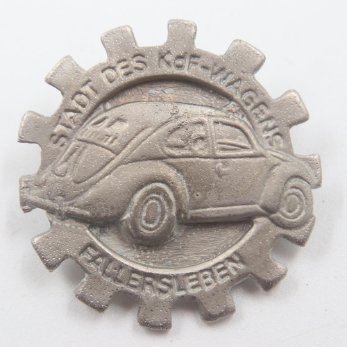 2243 - Third Reich KDF Wagen Unveiling Event Badge 1939 “Fallersleben” Home of the KFD Wagen”. UK P&P Group... 