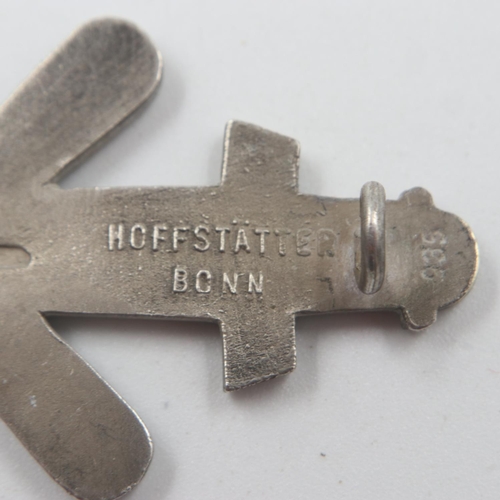 2249 - WWII German Gau Essen District Day Honour/Badge. Silver grade badge with makers mark for Hoffstatter... 