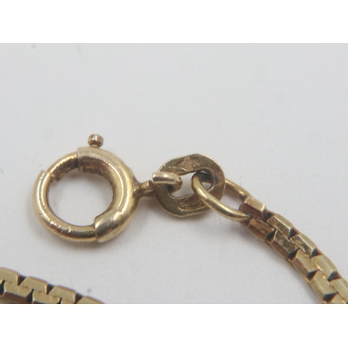 20 - 14ct gold box-link neck chain, L: 46cm, 6.7g. UK P&P Group 0 (£6+VAT for the first lot and £1+VAT fo... 