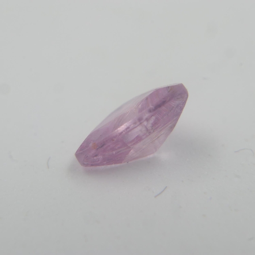 33 - Natural loose 0.65 carat cushion triangular cut pink sapphire, likely Ceylon origin (no cert). UK P&... 