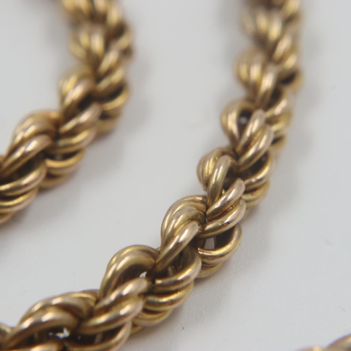 54 - 9ct gold twist-link neck chain, 14.2g. UK P&P Group 0 (£6+VAT for the first lot and £1+VAT for subse... 