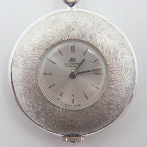 88 - BUCHERER: ladies mechanical pendant watch. UK P&P Group 1 (£16+VAT for the first lot and £2+VAT for ... 