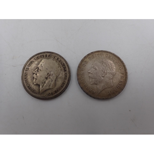 107 - Two crown coins dated 1935, combined 56g. UK P&P Group 0 (£6+VAT for the first lot and £1+VAT for su... 