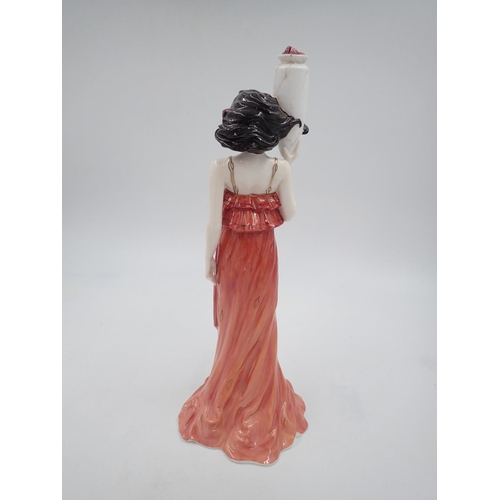 222 - Boxed Minton figure, The Lady With the Vase, limited edition 50/250, no cracks or chips, H: 38cm. UK... 