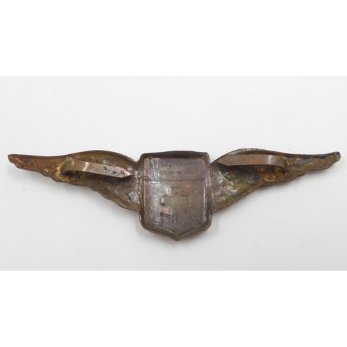 2254 - WWI American Field Ambulance Service Cap Badge. UK P&P Group 1 (£16+VAT for the first lot and £2+VAT... 