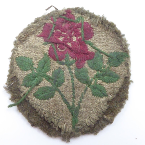 2258 - British WWI 55th West Lancs Territorial Force embroidered division patch. UK P&P Group 1 (£16+VAT fo... 