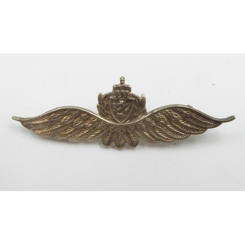 2264 - WWII Popski’s Private Army Silver Parachute Wings. UK P&P Group 1 (£16+VAT for the first lot and £2+... 