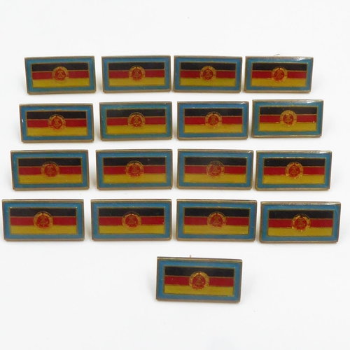 2272 - Ten East German DDR Stasi Recognition badges. Part of a small hoard found in Berlin. These were worn... 