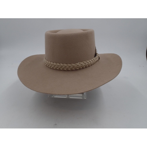 298 - Mountcastle 'The Australian Hat' felt hat, size 56. UK P&P Group 2 (£20+VAT for the first lot and £4... 