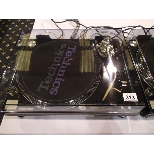 313 - Pair of Technics quartz direct drive turntables, SL-1210MSG. All electrical items in this lot have b... 