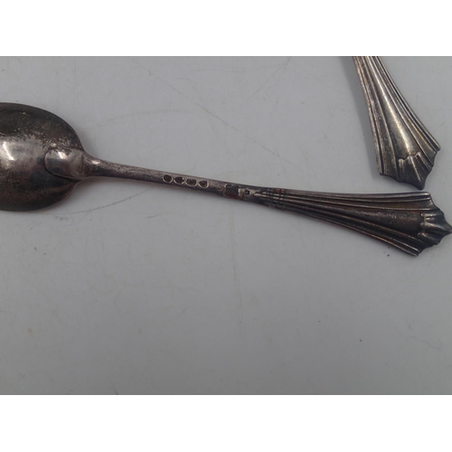 136A - Set of twelve hallmarked silver teaspoons, London assay 1886, 187g. UK P&P Group 1 (£16+VAT for the ... 