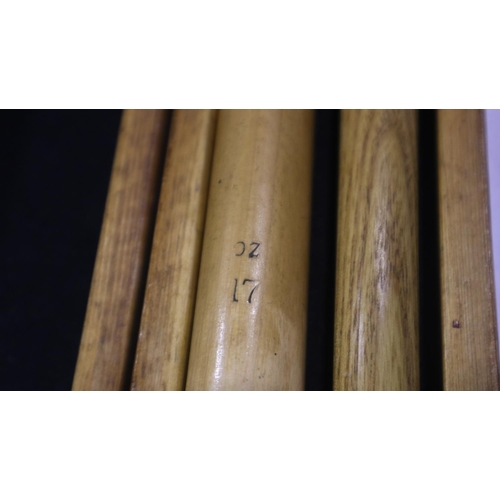 2056 - Two snooker cues in hard wood case to include Joe Davis 600 Century Break cue. Not available for in-... 