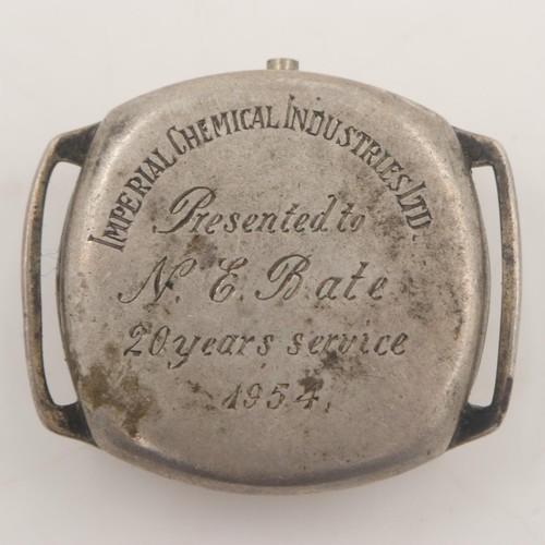 89A - BUREN: Grand Prix watch head with ICI inscription verso, crown absent. UK P&P Group 1 (£16+VAT for t... 